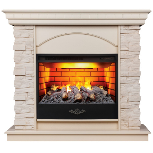 Электрокамин RealFlame Elford WT белый дуб с очагом 3D Firestar 25,5 Электрокамин RealFlame Elford WT белый дуб с очагом 3D Firestar 25,5