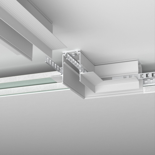 Slim Magnetic Коннектор угловой для встраиваемого шинопровода под ГКЛ 9,5мм (белый) 85214/00 85214/00