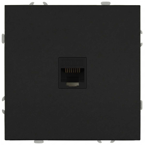 Розетка ЭРА Galaxy 15-3107-05 информационная RJ45 IP20 антрацит Б0070743 Розетка ЭРА Galaxy 15-3107-05 информационная RJ45 IP20 антрацит Б0070743