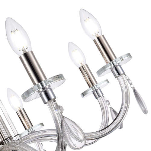 SL1656.103.08 Люстра подвесная ST-Luce Никель/Прозрачный E14 8*40W EPICA фото 2