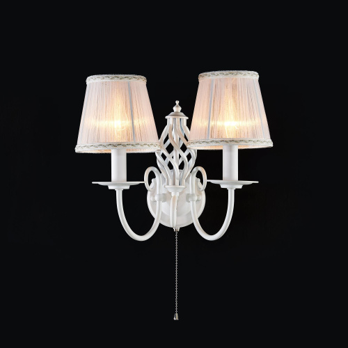 Citilux Ровена CL427320 Бра с абажурами с выключателем Белое фото 2 Citilux Ровена CL427320 Бра с абажурами с выключателем Белое фото 2