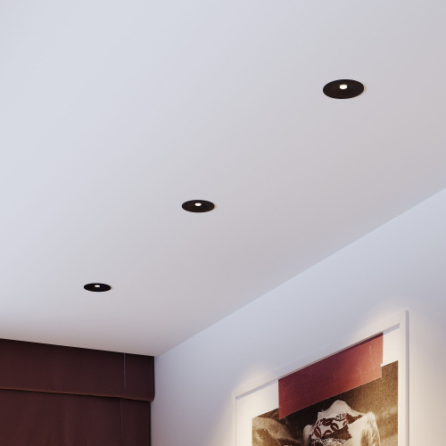 Светильник встраиваемый светодиодный Binnie 12W 3000K черный 15275/LED фото 3