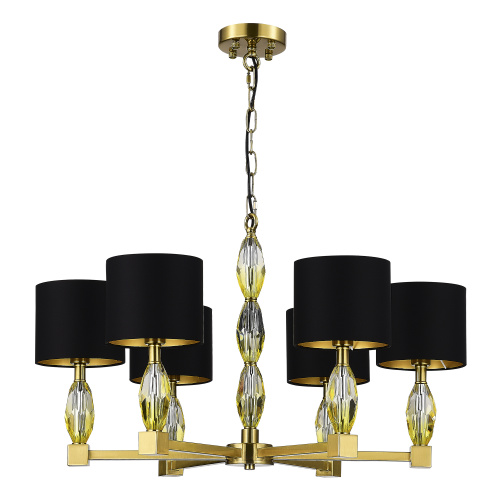 SL1759.303.06 Люстра подвесная ST-Luce Латунь/Черный E14 6*40W LINGOTTI фото 4 SL1759.303.06 Люстра подвесная ST-Luce Латунь/Черный E14 6*40W LINGOTTI фото 4