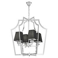 Подвесная люстра Lumina Deco Montero LDP 1249-4 CHR+BK