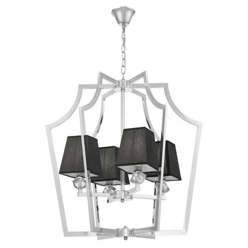 Подвесная люстра Lumina Deco Montero LDP 1249-4 CHR+BK Подвесная люстра Lumina Deco Montero LDP 1249-4 CHR+BK