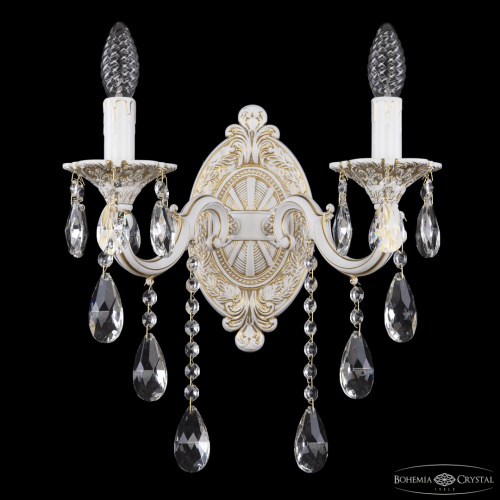 Бра с хрустальными подвесками AL7801B10/2/175 B WMG Bohemia Ivele Crystal (Богемия Ивеле Кристалл)