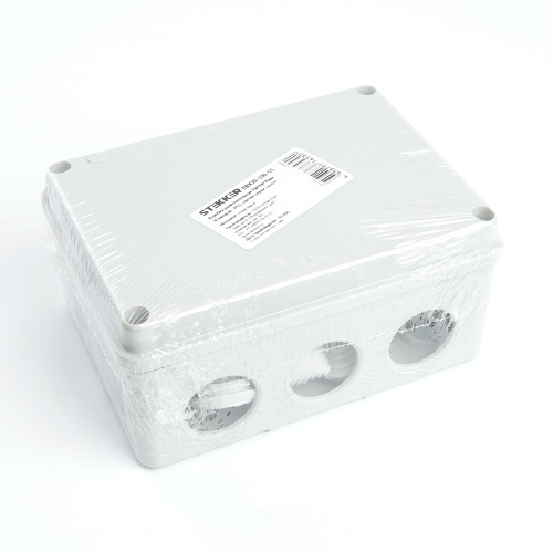Коробка разветвительная STEKKER EBX10-310-55, 150*110*70мм,10 вводов, IP55, светло-серая (GE41242) фото 7
