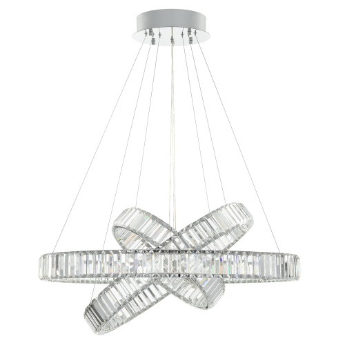 Citilux Чезаре CL338381 LED Люстра хрустальная с пультом Хром фото 3 Citilux Чезаре CL338381 LED Люстра хрустальная с пультом Хром фото 3