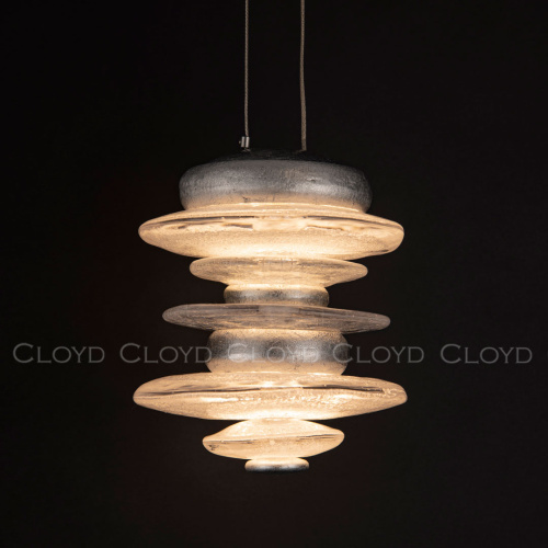 Подвесной светильник Cloyd GEFEST P2 / выс. 18 см - серебро сусальн. (арт.10388) фото 2