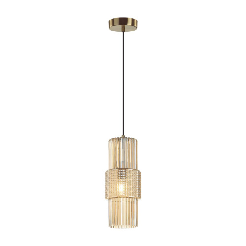 5019/1 MODERN ODL23 405 бронзовый/янтарный металл/стекло Подвес E14 1*40W PIMPA