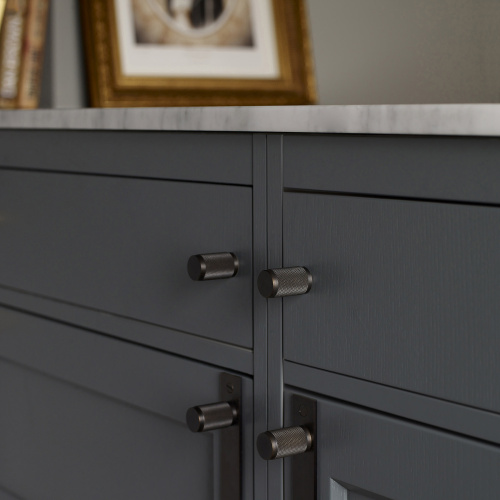 Ручка-кнопка Knob Cross Smoked Bronze set of 2 фото 2