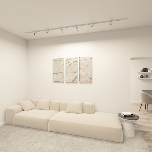 DK6060-BW+BK Трековый светильник IP 20, 15 Вт, GU10, черный с белым, алюминий фото 6