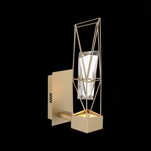 SL815.201.01 Бра ST-Luce Матовое золото/Матовое золото, Прозрачный LED 1*6W 4000K PROGETTO фото 11