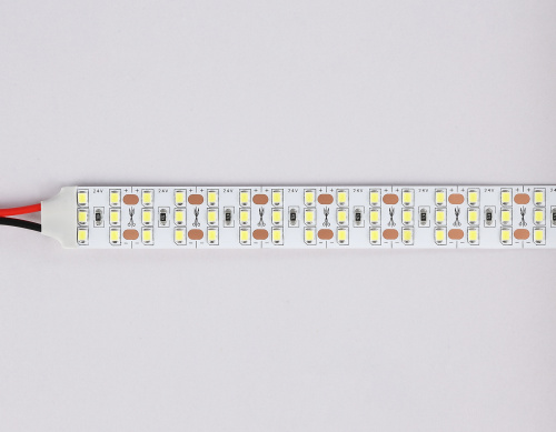 Светодиодная лента трехрядная 24В 2835 324Led 26Вт/м 6500K IP20 5м фото 4