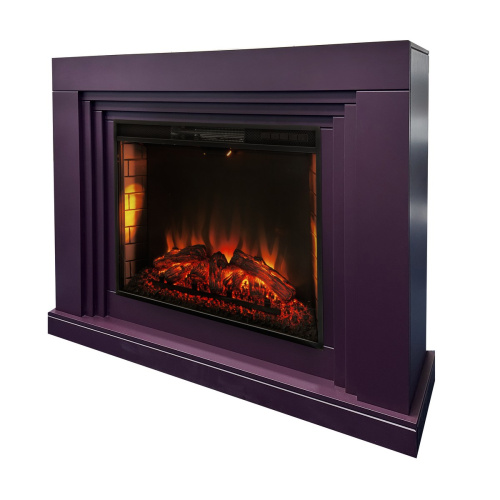 Каминокомплект STANLEY/НЕО Сливовый с очагом Электроочаг EPSILON 26 фото 2