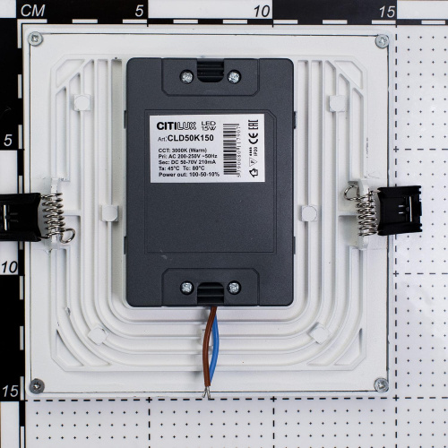 Citilux Омега CLD50K150 LED Встраиваемый светильник с диммером Белый фото 7
