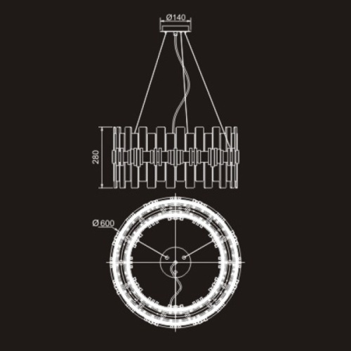 Люстра P68073-14 silver фото 3 Люстра P68073-14 silver фото 3