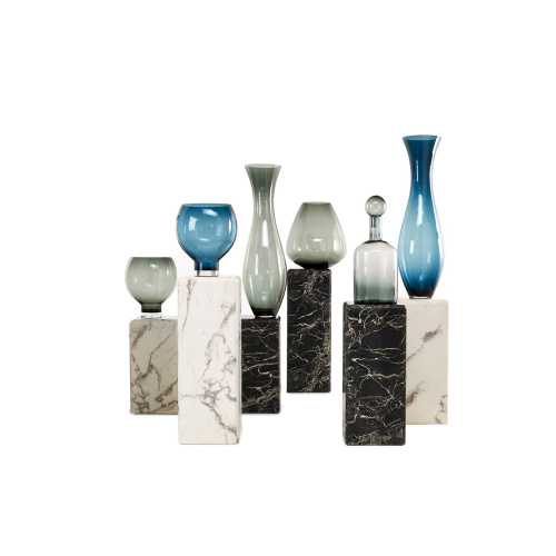 Приставной столик Pillar marble white S фото 4