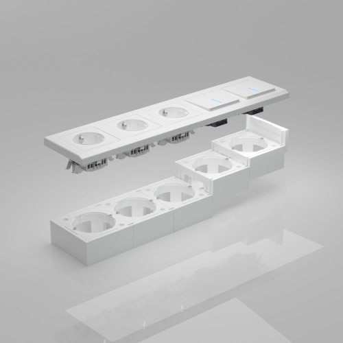 Коробка для накладного монтажа белый W8000001 фото 4 Коробка для накладного монтажа белый W8000001 фото 4