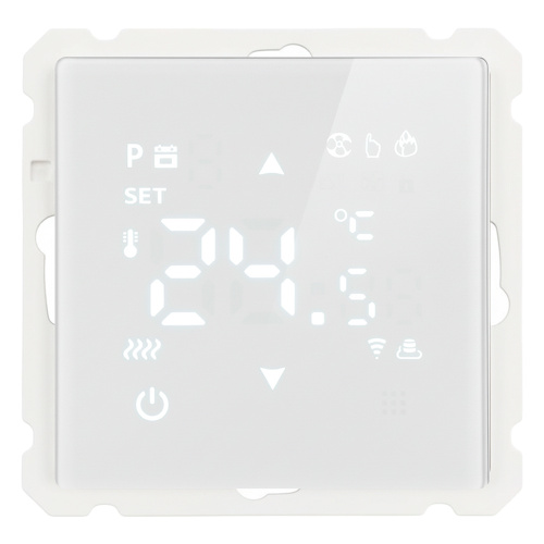 Терморегулятор Wi-Fi (механизм), STEKKER, 250В, 3500Вт, серия Катрин, GLS00-7119-01, белый
