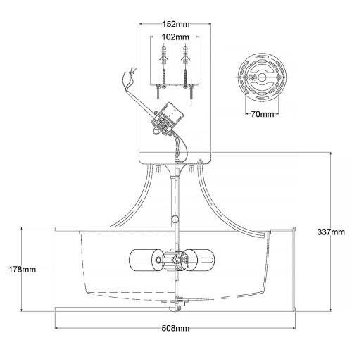 Потолочный светильник Kichler, Арт. KL-LACEY-SFM-MB фото 7