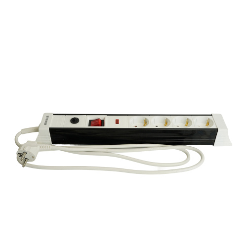 Сетевой фильтр 4-местный с/з STEKKER 3x1мм2, 5 м, 250В, 16А, серия Techno, HM22-41-05, белый фото 10