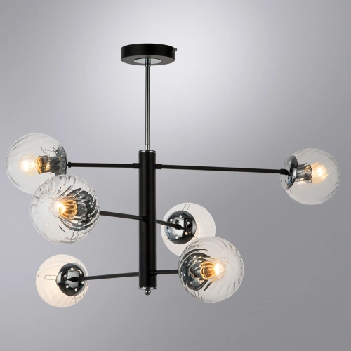 Люстра на штанге Arte Lamp SEGIN A3566PL-6BK фото 2