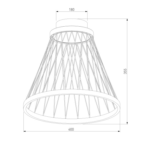 Потолочный светодиодный светильник 40018/1 LED коричневый фото 5