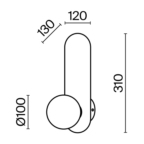 Настенный светильник (бра) Maytoni MOD419WL-01B фото 17