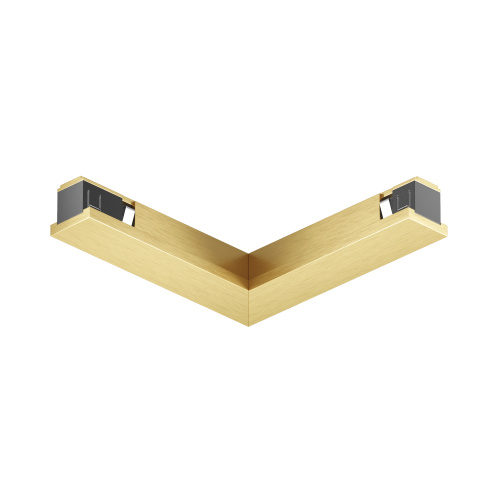 TR5723-SB Электрический коннектор для трека SHINE BASE 90° потолок-потолок, сатинированная латунь, алюминий фото 5