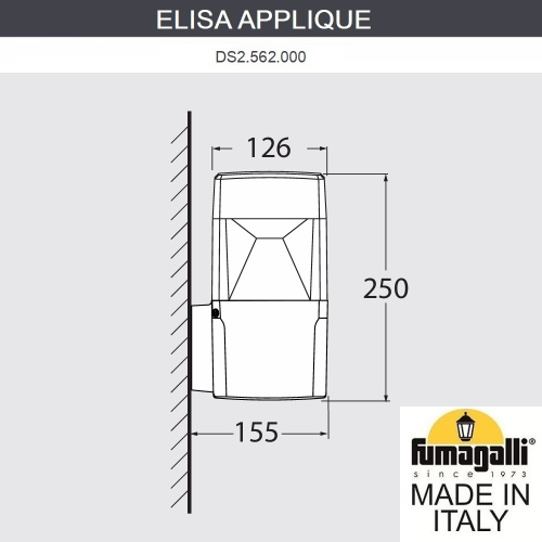 Fumagalli Светильник уличный настенный FUMAGALLI ELISA APPLIQUE DS2.562.000.AXD1L фото 3 Fumagalli Светильник уличный настенный FUMAGALLI ELISA APPLIQUE DS2.562.000.AXD1L фото 3