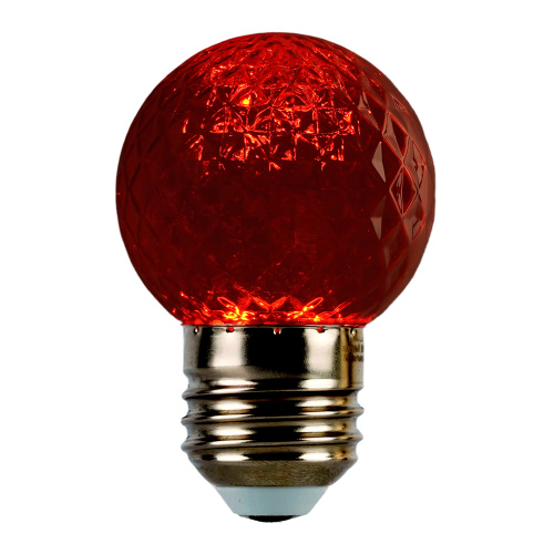 Лампа светодиодная Feron LB-385 Шарик красный прозрачный E27 1W 230V фото 2