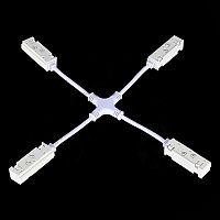 ST006.569.00 Коннектор питания X-образный для магнитного шинопровода ST-Luce Белый SKYLINE 48