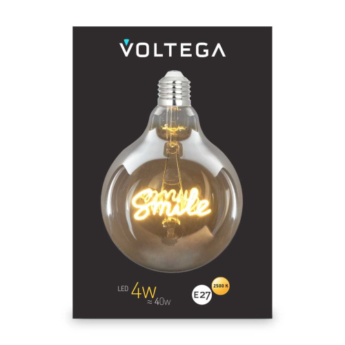 Лампа светодиодная филаментная Voltega 271 E27 4W 2500K желтая 8553 фото 8 Лампа светодиодная филаментная Voltega 271 E27 4W 2500K желтая 8553 фото 8