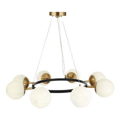 SLE220403-08 Светильник подвесной Черный, Латунь/Белый E27 8*60W FORLI фото 4