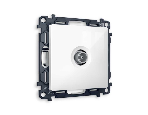 Комплект механизма TV розетки проходной AMBRELLA VOLT ALFA Белый глянец 5-1000 MHz 4dB QUANT (AP1130, VM211) MA113030 Комплект механизма TV розетки проходной AMBRELLA VOLT ALFA Белый глянец 5-1000 MHz 4dB QUANT (AP1130, VM211) MA113030