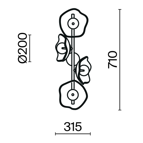 Настенный светильник (бра) Maytoni MOD207WL-04BS фото 5 Настенный светильник (бра) Maytoni MOD207WL-04BS фото 5