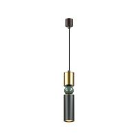 4073/5L L-VISION ODL19 397 черный/золото/зеленый Подвес GU10 1*5W SAKRA