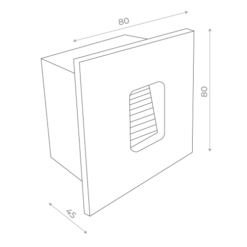 SL9501.441.01 Светильник уличный настенный ST-Luce Черный LED 1*1W 4000K VISANO фото 2