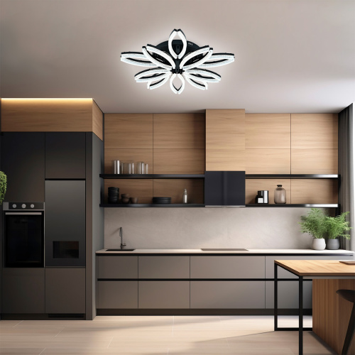 Потолочный светильник 100013/10C LED*196W Black фото 6