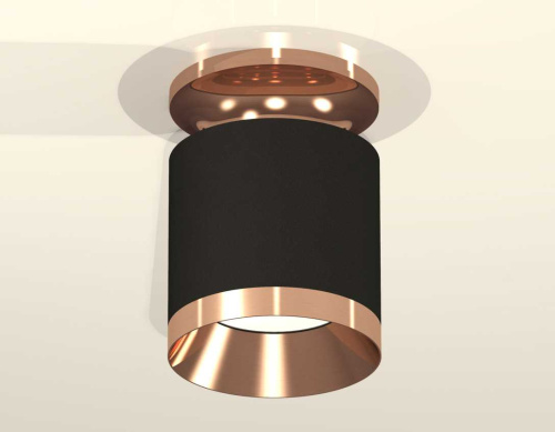 Комплект накладного светильника Ambrella light Techno Spot XS7402121 SBK/PPG черный песок/золото розовое полированное (N7930, C7402, N7035) фото 3