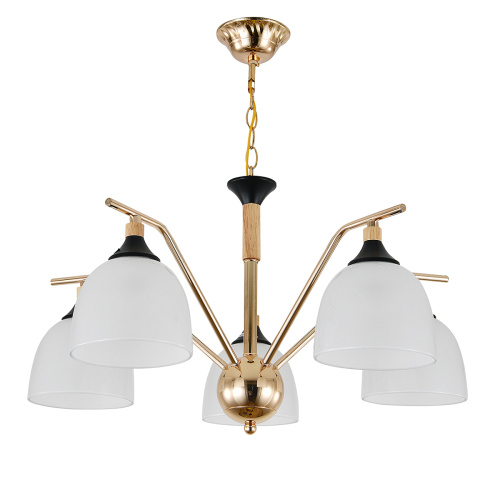 Подвесной светильник Escada 2123/5P E27*40W Gold/Black фото 5