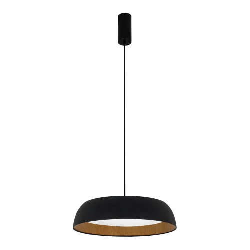 SLE1812-403-01 Светильник подвесной Черный, Древесный/белая LED 1*30W 4000K MUSE