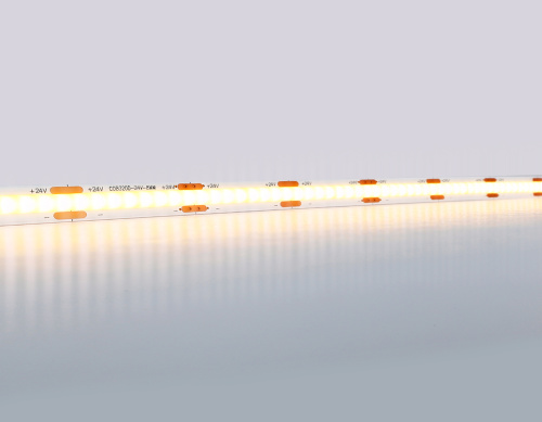 Светодиодная лента 24В COB 320Led 10Вт/м 3000K IP20 5м фото 2 Светодиодная лента 24В COB 320Led 10Вт/м 3000K IP20 5м фото 2
