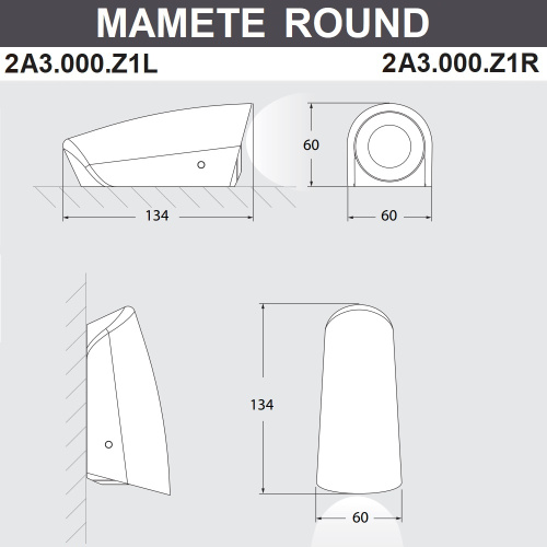 Fumagalli Фасадный светильник FUMAGALLI MAMETE ROUND 2A3.000.000.WXZ1L фото 2 Fumagalli Фасадный светильник FUMAGALLI MAMETE ROUND 2A3.000.000.WXZ1L фото 2