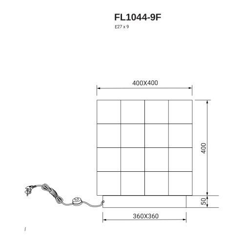 Торшер Basis FL1044-9F фото 6