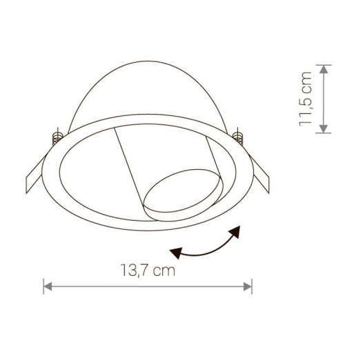Встраиваемый светильник Nowodvorski Dot 8826 фото 2
