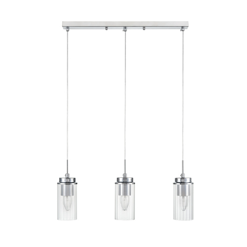 8102/3A COMFI LN26 408 хром/прозрачный металл/металл Подвес Е14 3*40W 220V ISHA 8102/3A COMFI LN26 408 хром/прозрачный металл/металл Подвес Е14 3*40W 220V ISHA