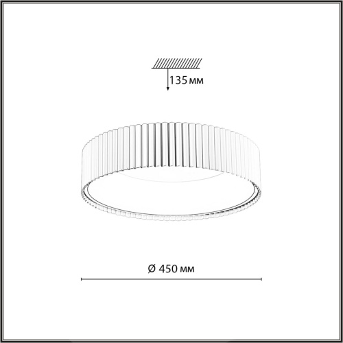 7762/56L AVRA LED SN 574 Светильник металл/белый LED 56Вт 3000/4000/6000K D450 IP43 ССТ SHARMEL фото 3 7762/56L AVRA LED SN 574 Светильник металл/белый LED 56Вт 3000/4000/6000K D450 IP43 ССТ SHARMEL фото 3