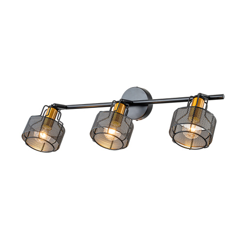 Настенно-потолочный свет Escada 1100/3A E14*40W Black/Gold Настенно-потолочный свет Escada 1100/3A E14*40W Black/Gold